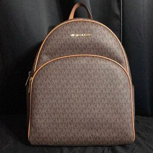 Brown Michael Kors bookbag (large)